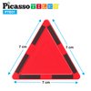 PicassoTiles 12pc Magnetic Building Block Set Equilateral Triangle Magnet Tiles Construction Toy STEM Learning Kit Educational Playboards Pretend Play Stacking Blocks Child Brain Development PTE01