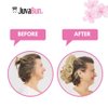 JUVABUN Claw Clip Wavy Ponytail Extension 12" -Brownish Blonde| Hair Extension Clips | Ponytail Extension Human Hair | Wavy Hair Extensions | Washable Realistic And Synthetic | Brownish Blonde