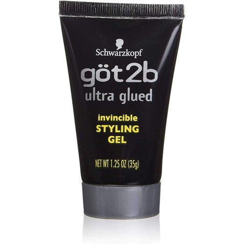 Got2B Ultra Glued Invincible Styling Gel, 1.25 oz Travel Size (Pack of 4)