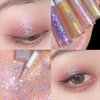 KWOLYKIM 4 Pack Liquid Glitter Eyeshadow, Long Lasting, Quick Drying, Easy to Apply, Loose Bling Glitter Diamond Pigmented Glue for Eye Crystals Makeup (Sparkling Sequins)