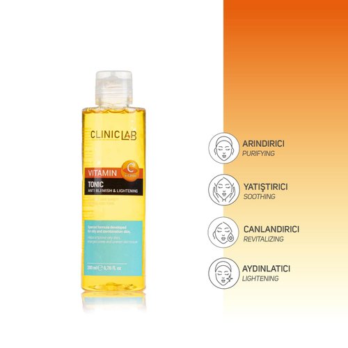 ClinicLab 3% Vitamin C & Glow Toner - Skin Brightening & Dark Spot Face Toner for Women & Men (6.76fl oz)