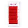 Colored Lash Extensions Mixed Tray Volume Lash Extensions Easy Fan Volume Lashes Red Lash Extensions Flowering 0.07 Color Lashes Extension (Red-0.07D-20-25mm)