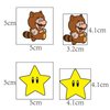 20Pcs Mario Temporary Tattoos for Kids, Cool Game Mario Birthday Party Favors, Cute Cartoon Super Mario Decoration Sticker Gifts for Girl Boys Home Activity Class Prizes Carnival Christmas Rewards