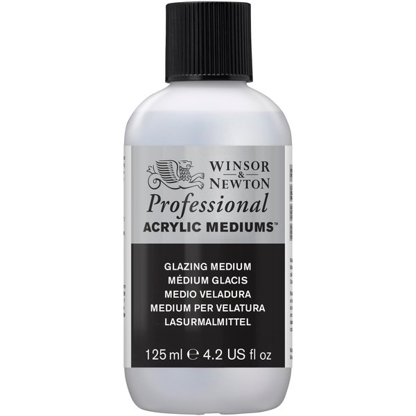 Winsor & Newton Professional Acrylic Medium, Glazing Medium, 125ml (4.2-oz)