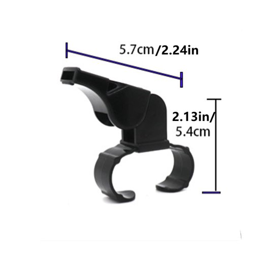 FJYXCHENXM 2 Pcs Finger Grip Whistle Hockey Referees Whistle Reusable Hand Whistle Referee Whistle for Training and Outdoor Camping, Black