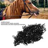 450PCS Mini Small Rubber Bands, Soft Rubber Horse Rubber Bands Tiny Black Hair Elastics Hair Rubber Bands Elastic Hair Ties for Horse