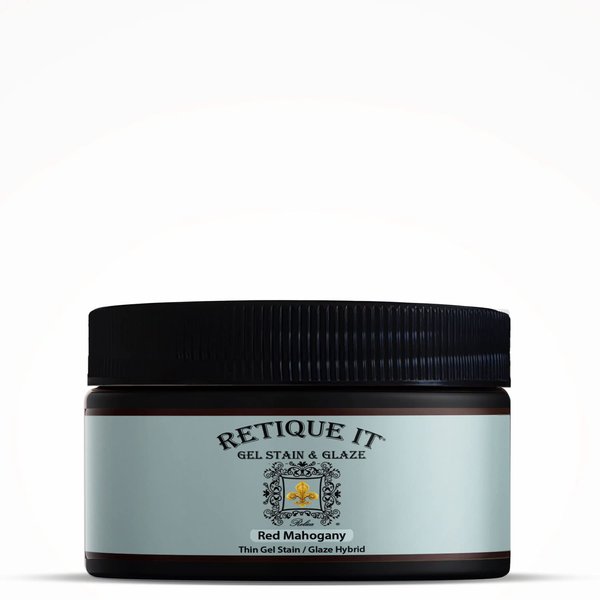 Water-Based Gel Stains by Retique It (8 Ounce Stain, 15 Red Mahogany)