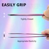 EMEDA 2pcs Eyelash Tweezers, Straight and Curved Volume Tweezers Eyelash Extensions, Fiber Tip Tweezers for Lash Extensions, Stainless Steel Lash Tweezers for Lash Artist and Beginners