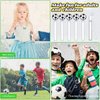 Silipull 48 Pcs 4.2'' Soccer Bubble Wand for Kids, Mini Bubble Wands Bubbles for Soccer Party Favors, Football Birthday Goodie Bags Filler, Bubble Blowing Toys for Sports Team Prizes Gifts