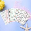 Mahjong Nail Art Stickers, 3D Self-Adhesive Nail Sticker Holographic Funny Chinese Mahjong Playing Cards Game Nail Art Decals Design for Women Girls Manicure Decoration, Acrylic Lucky Nail Art Tips