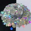10 Grams/Pack - Sliver Middle Finger Gestures Glitter - Festival Rave Beauty Makeup Face Body Nail Art Decoration LB100