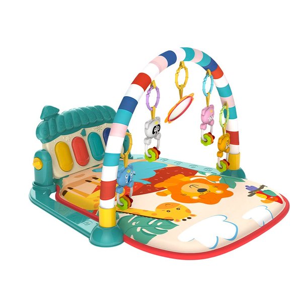 Lcasio Musical Baby Gyms Play Mats Musical Activity Mat Piano Baby Play Gym Tummy Time Padded Mat for Baby Newborn Toddler Infants (Green)