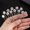 AUNEAL Wedding Hair Accessories for Women Hair Pins Set Hair Jewelry for Girls Flower Pearl Hair Clips Headpieces for Brides Bridesmaids