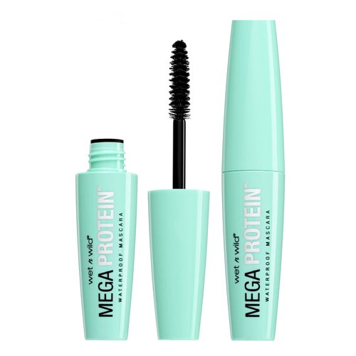 Wet n Wild Mega Protein Waterproof Mascara, Very Black, 0.21 Ounce,C154A