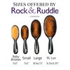 Rock & Ruddle Natural Mixed Bristle Hair Brush for Women and Kids (Small 6.9") - Perfect for Wet or Dry Hair, Detangling Smoothing Blowdrying - Designed & Made in UK - Fairies Design