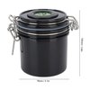 shenruifa Eyelash Glue Storage Jar 250ml Thermometer Hygrometer Lash Extension Glue Storage Container (black)