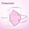 Miuphro Multiple Colour KN95 Face Mask 50 Pcs, 5 Layers Safety KN95 Masks, Disposable Masks Respirator for Outdoor(Pink,Blue,Red,Purlpe,Grey)