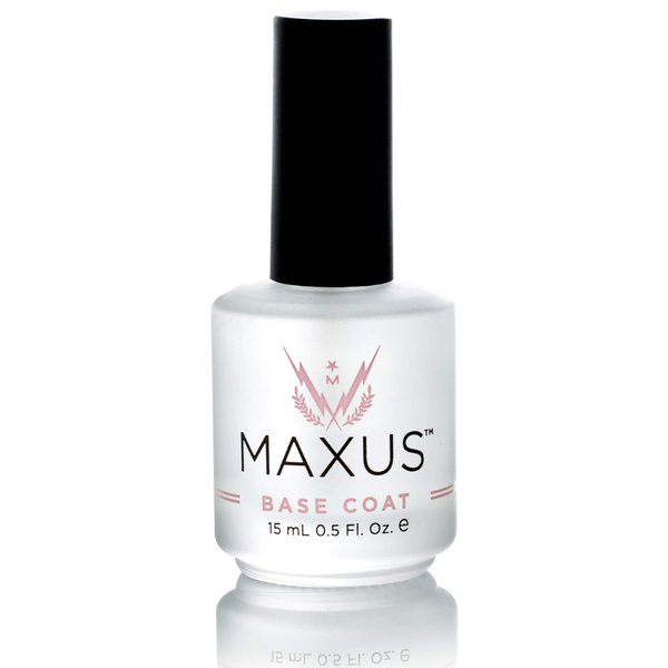 Maxus Nails Base Coat Nail Polish, Clear Nail Plate Protector - 0.5 Oz.