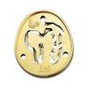 Bepuzzled Hanayama Cast Metal Brain Teaser Puzzle (Level 4) Golden Color