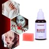 VANERIA Halloween Vampire Makeup Kit,Sfx Makeup,Liquid Latex+Scar Wax+Fake Blood Capsules+Vampire Fangs+Scar Oil+Painting Brushe+Spatula+Stipple Sponge,Special Effects Makeup Kit Professional