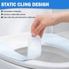 Thin and Warm Toilet Seat Cover Pad – Self-Adhesive, Adjustable and Cut-to-Fit, Comfortable and Easy to Clean, Perfect for Home Bathrooms (Pink)
