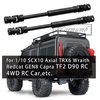 RC Drive Shaft Universal Upgrades for 1/10 Axial SCX10 II Redcat D90 Gen7/Pro RC4WD GEN8 SCX10 2, Rcarmumb 2pcs RC Crawler Driveshaft,Harden Steel #45 Part Hop-Ups (105-155MM, 2-Pack) Black