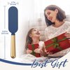 SHINLEA Slim Hair Brush for Fine Thin Thick Hair, Soft Double Nylon Bristles for Deep Detangling & Massage, Metal-Infused Luxury Gold Handle, Gift for Women Men Kids