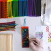 Winlyn 48 Sets 6 Styles Magic Color Scratch Bookmarks Craft Kits Rainbow Scratch Paper Art Sets for Kids Students Party Favors DIY Bookmarks Bulk with Scratching Tools Ribbons for Classroom Activities