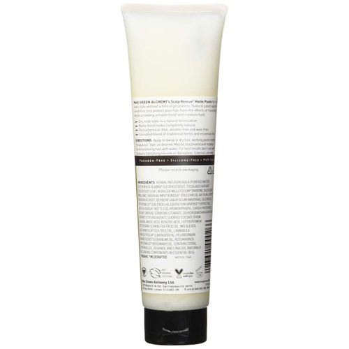 MGA Vegan Matte Hair Paste Tube - Matte Texturizing Paste gives Natural Look, Medium Hold & Creates Bulk made with Organic Formula for Men & Women | Unisex Color Safe and PVP Free | 5.5 Ounces