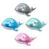 4 Pcs Whale Shape Giant Foil Balloons Birthday Party Baby Shower Decorations Kids Gift for Ocean Animal Under Sea Beach Theme Party