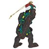 Design Toscano Bigfoot The Holiday Yeti with Santa Hat Funny Christmas Tree Ornament, Small X 3, Abominable Snowman