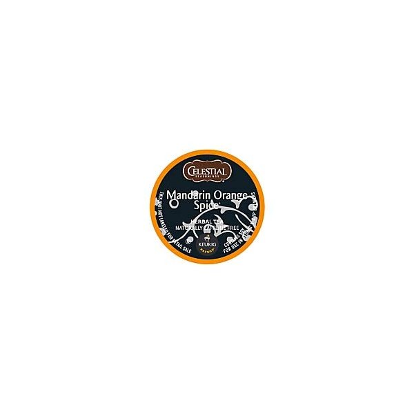 Celestial Seasonings Mandarin Orange Tea Single-Serve K-Cups, Box of 24