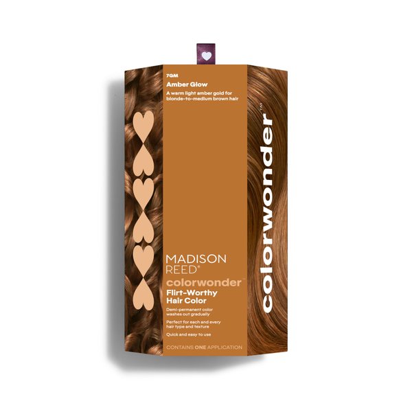 Madison Reed colorwonder Demi-Permanent Hair Color, Effortless At-Home Hair Dye, Ammonia-Free, Cruelty-Free, Amber Glow (7GM Warm Lighter Amber), Pack of 1