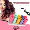 Ymiko Hot Rollers, Instant Heat Compact Hot Rollers for Medium Hair, Professional Electric Heated Roller Curling Roll Hair Tube, Hair Styling Tool, Includes 10 Piece Rollers and 5 Clips, Multicolor