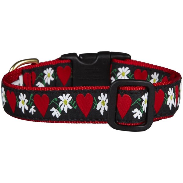 Up Country Hearts & Flowers Dog Collar - X-Small