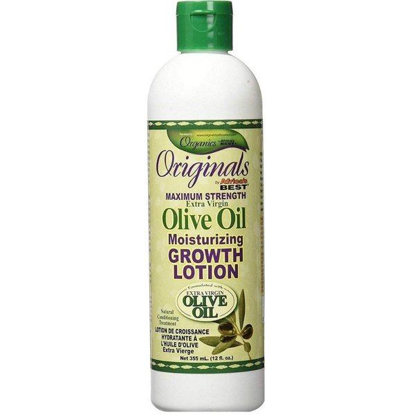 Africa's Best Originals Maximum Strength Extra Virgin Olive Oil Moisturizing Growth Lotion 12 oz (Pack of 10)