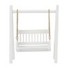 Dollhouse Miniature Porch Swing, 1:12 Dollhouse Swing Wooden Vivid for Craft Lover for Home, 1/12 Miniature Porch Swing Dollhouse Furniture Accessories