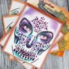 Halloween Face Jewels Stickers Sugar Skull Face Gems Stickers Day of The Dead Face Rhinestone Crystals Stickers Festival Rave Temporary Tattoos Face Gems Stick on for Halloween Cosplay Party