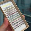 FQNing Glitter Lash Extensions Laser 12 Colored Mix Spike Eyelash Extension Professional Supplies 15mm 0.20 D (Mix-12 Colors)