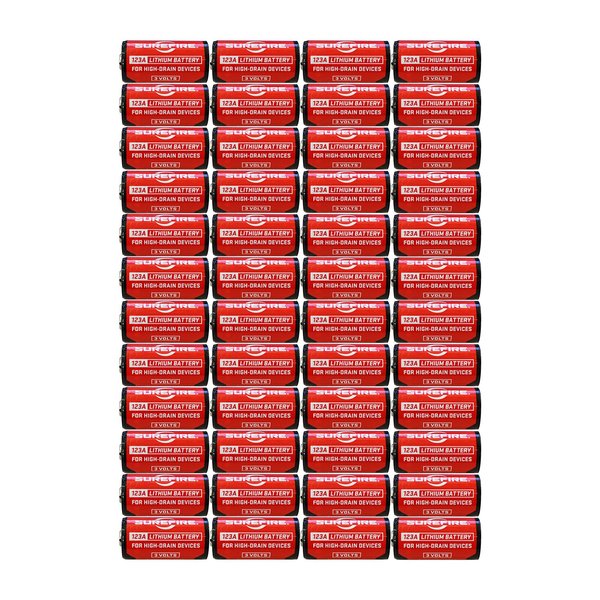 SureFire SF123A Lithium Batteries, 48-Pack