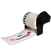 BETCKEY - Black/Red on White Continuous Labels Replace for Brother DK-2251 (2-3/7" x 50'), Use with Brother QL-800, QL-810W, QL-820NWB Printers [2 Rolls]