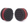 WORGATE Small Hole Hair Sponge Brush for Twists Dreads Natural Hair Afro Curl Barber 2 PCS