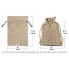 Hapdoo 30 Pack Burlap Bags with Drawstring Gift Bags Jewelry Pouches Sacks for Wedding Party and DIY Craft, 5.5 x 4 Inches, Presents, Festivals