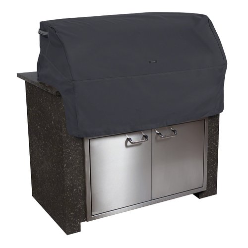 Classic Accessories Ravenna Water-Resistant 32 Inch Built-In BBQ Grill Top Cover, Black, Grill Cover, Grill Cover for Outdoor Grill, BBQ Cover