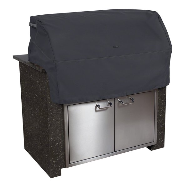 Classic Accessories Ravenna Water-Resistant 32 Inch Built-In BBQ Grill Top Cover, Black, Grill Cover, Grill Cover for Outdoor Grill, BBQ Cover