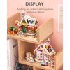 LUOGFYNI Mini Christmas Gingerbread House Building Blocks, Creative Christmas Snowman/Tree Scene Display Toy Set, Santa Claus Gift Store, a Great Holiday Idea Present for Friends Kids (788pcs)