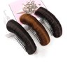 3 PCS Invisible Fluffy Hair Pad Synthetic False Hair Clip Bump Up Combs Clips for Women Lady Girls Black and Brown DIY Styling Insert Hair Pad Hair Accessories