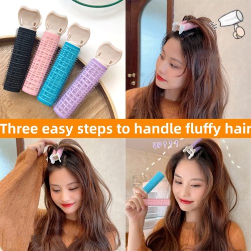 Dafeng Volumizing Hair Clips, 10PCS Volume Clips for Hair, Root Clips for Hair Volume, Fluffy Hair Volumizer Clips, Instant Hair Volumizing Clips for Women. (Black, Pink, Blue, Purple,Red)