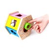 Hape Shake and Match Toddler Wooden Shape Sorter Toy Multicolor, L: 5.9, W: 4.8, H: 6.7 inch