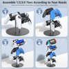 Kytok Controller Stand 4 Tiers with Cable Organizer for Desk, Universal Controller Display Stand Compatible with Xbox PS5 PS4 Nintendo Switch, Headset Holder & Desk Mounts for 8 Packs Controller